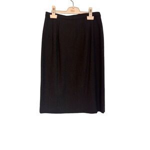 Vintage black wool skirt size‎ 6